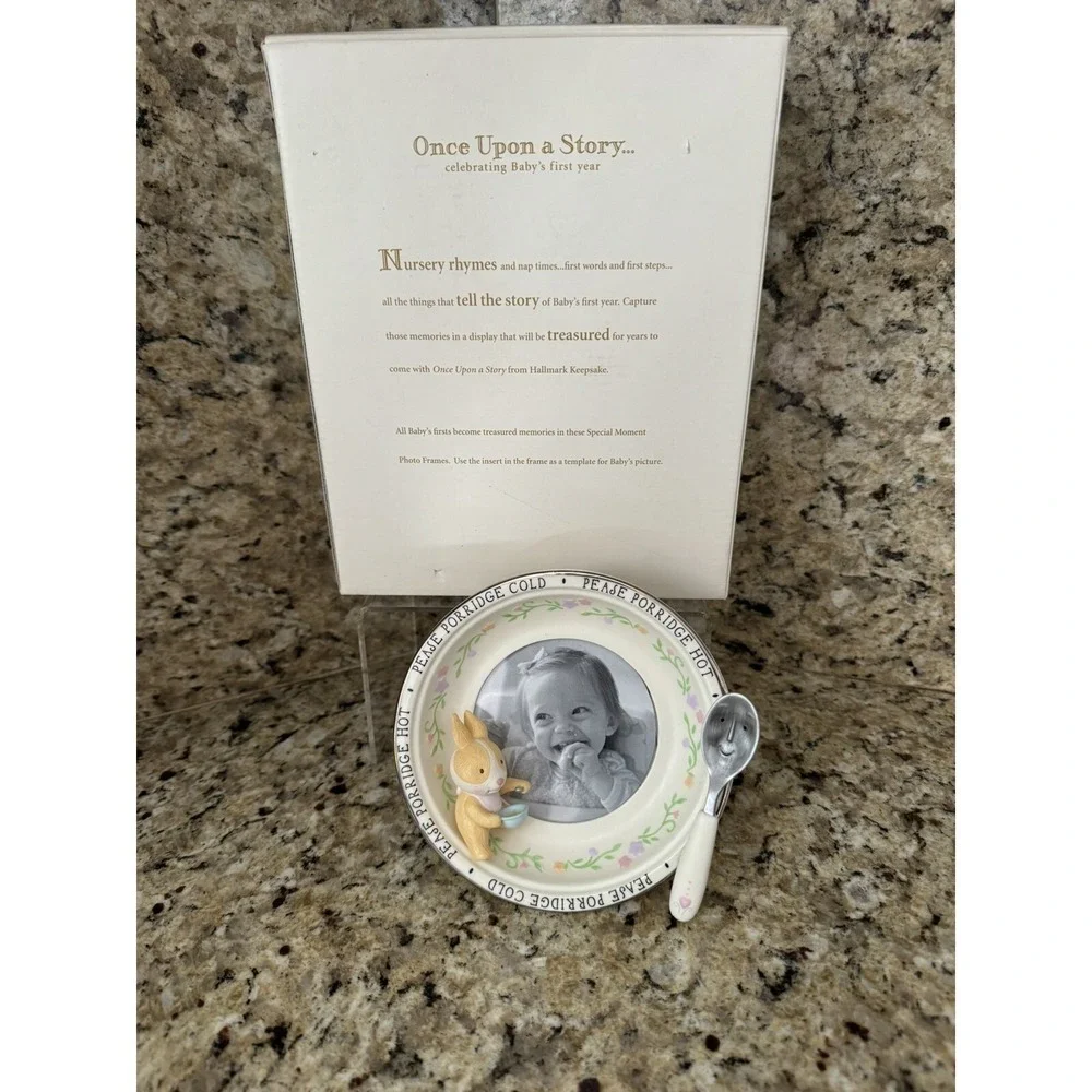 Hallmark Keepsake Nursery Rhyme  Baby Picture Frame -Pease Porridge Hot Rabbit